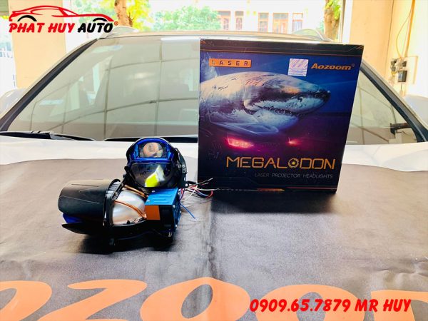 Độ Bi Laser Megalodon Cho Santafe