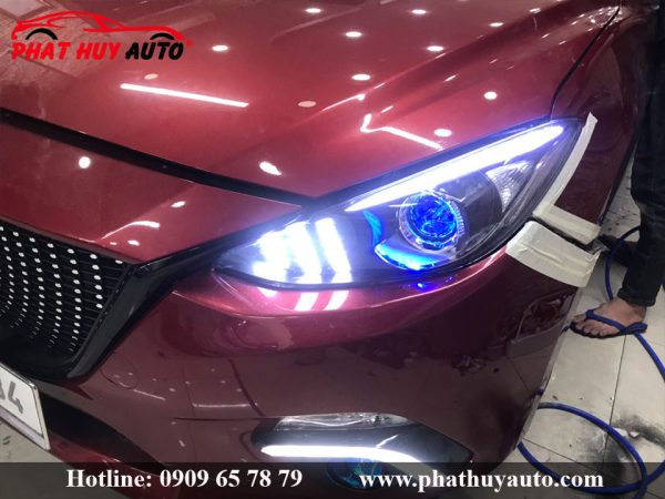 Độ đèn pha Mazda 3 2017