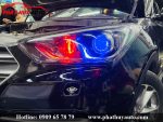 Độ đèn pha xe Santafe 2018