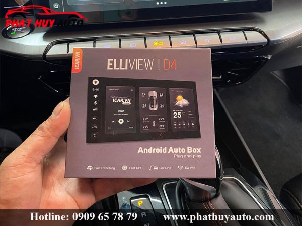 Lắp Android Box Elliview D4 xe MG5